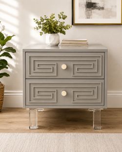 Gray Nightstand - stylish and modern design