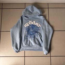 Rhinestone Blue Spider Hoodie