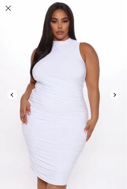 Fashion Nova. Perfectly Polished Ruched Midi Dress