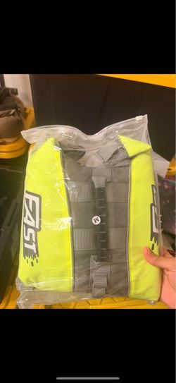 FAST Neon Yellow Tactical Vest Size Medium