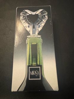 Mikasa Crystal Heart Wine Bottle Stopper