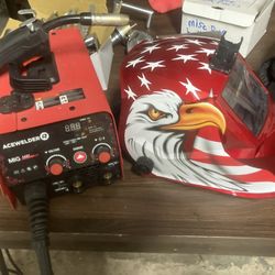 Ace 3 In 1 Welder MiG Tig  MMA And Auto Darkening Helmet 