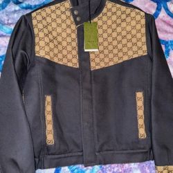 Gucci Canvas Jacquard Print Jacket
