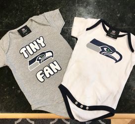 NWOT Seahawk Onesies 0-3 months
