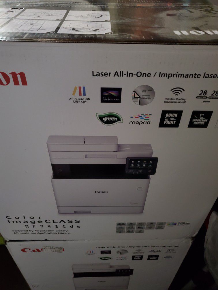 Canon Color imageCLASS MF741CdwBN Multifunction Wireless Duplex Laser Printer Brand New And Factory sealed!