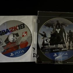2 PS4 Games-(Disk Only)