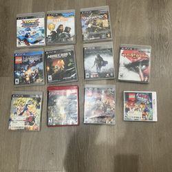 PS3 And Nintendo 3DS Games
