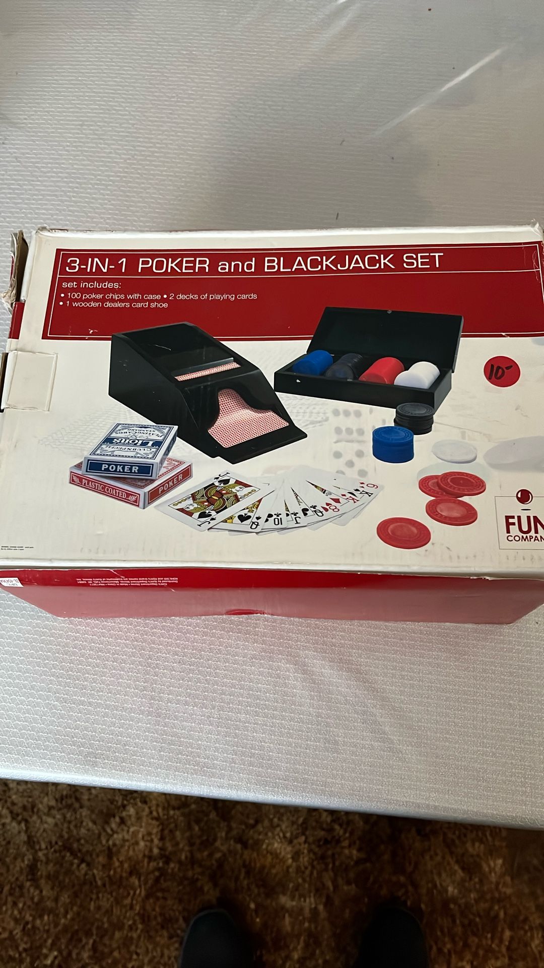 3-in 1 Poker And  Blackjack Set