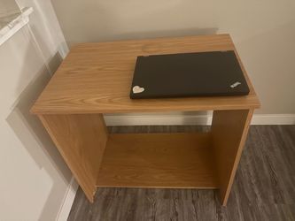 Small Wooden Computer Desk with Shelf