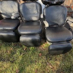 3-Station Salon Shampoo Chairs w/ Bowls – Commercial Grade