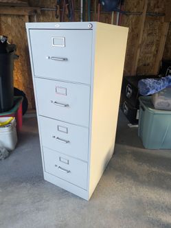 Metal file cabinet