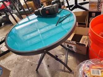 Back Yard Metal Small Table $20