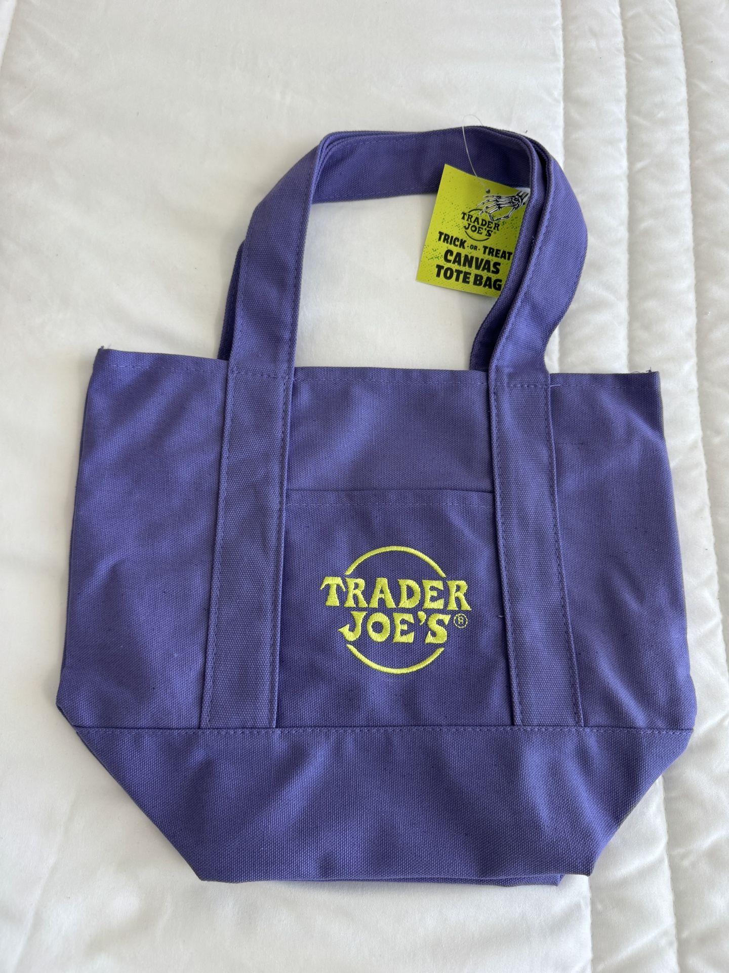 Purple Trader Joes Mini Canvas