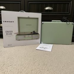 Sage Crosley Cruiser Deluxe Bluetooth Vinyl Record Player ($30 OFF, READ DESCRIPTION)