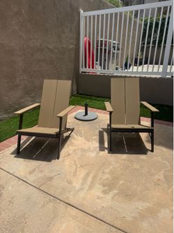 Lawn  chairs  set of  two