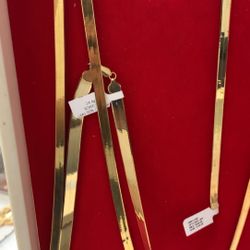 10K/14K Gold Herringbone Chains Starts from $ 349.99 