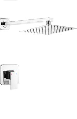 Chrome Rain Shower Faucet Set