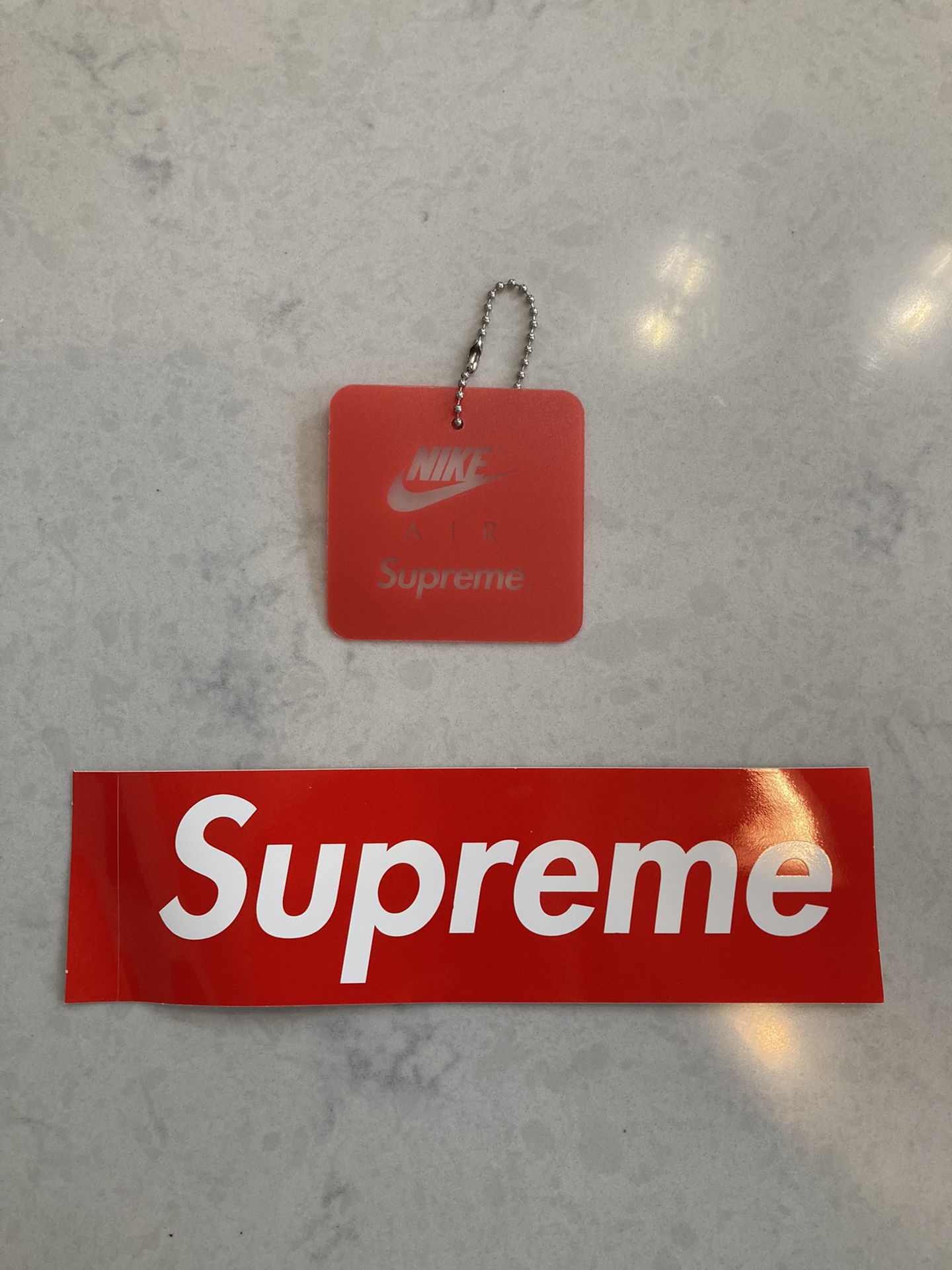 Supreme Nike Shoe Hang Tag & Box Logo Sticker for Sale in Brooklyn, NY -  OfferUp