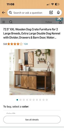 XX Large Dog furniture crate