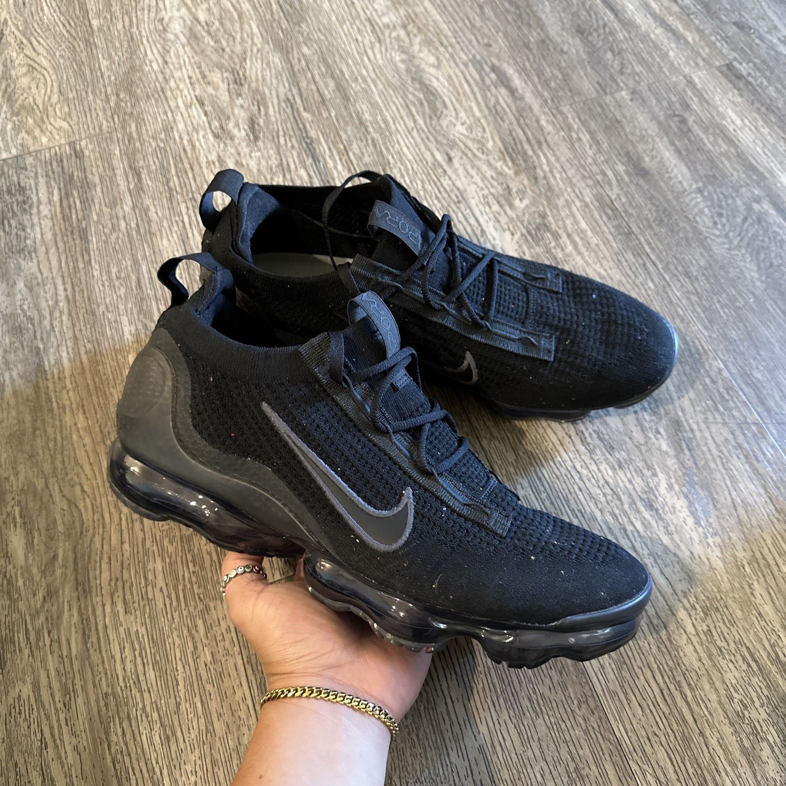 Nike Air Vapormax 2021 Flyknit Mens Size Anthracite Triple