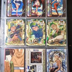 One Piece CCG Rare Cards. Sold As Set Shown Or Individually 