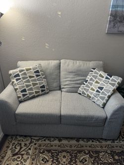 Beige Loveseat 