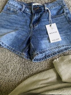 Gogo Mid-Rise Denim Shorts | 100% Cotton | Size 0 / 24