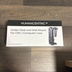 Brand New HumanCentric Under-Desk & Wall Mount for CPU / Computer Cas