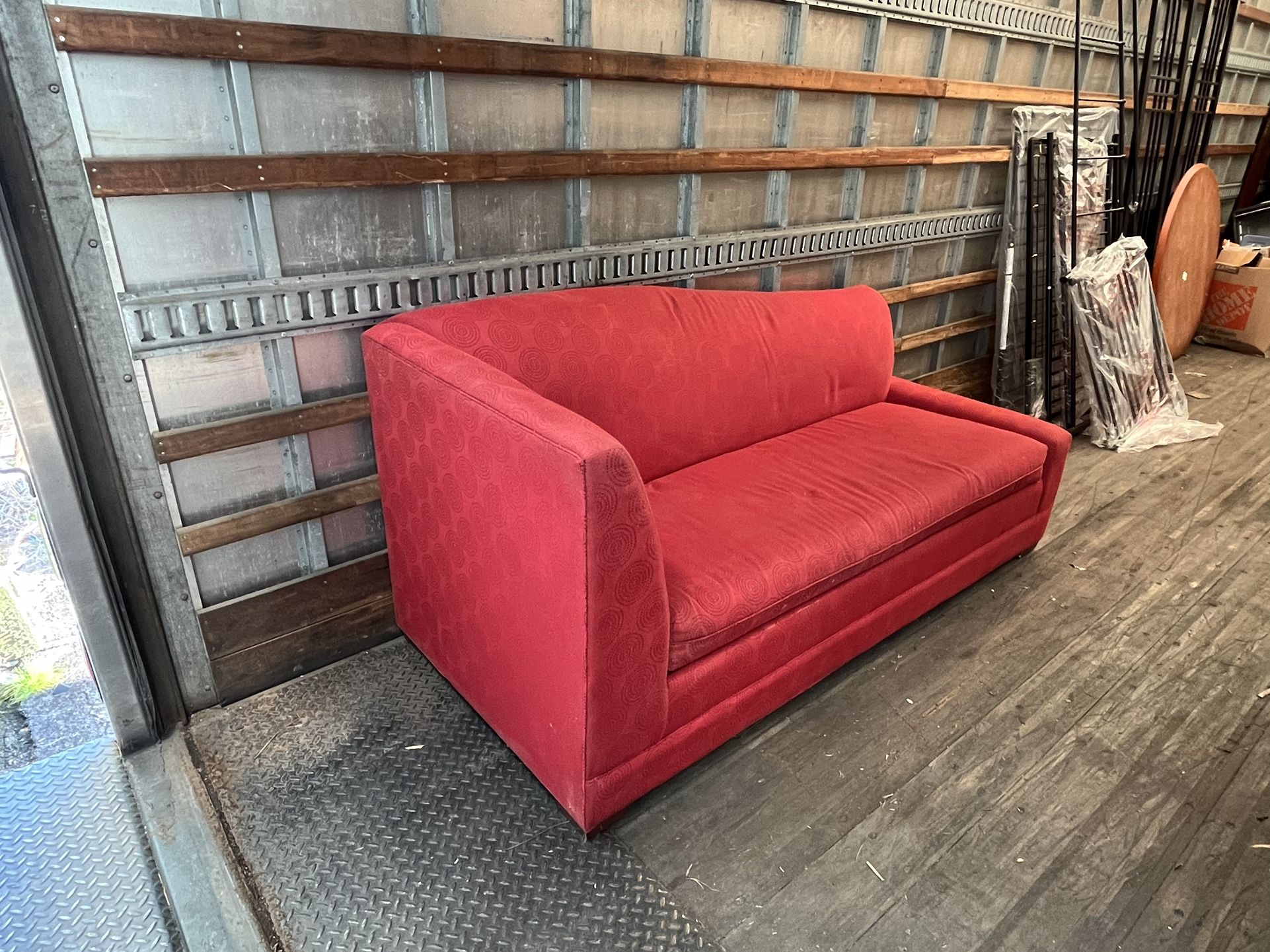 Red Pullout Couch