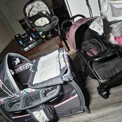 Brand New 2 In 1 Car Seat And Stroller And Portable Playpen