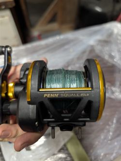 PENN Squall 40LD Reel+Rod Bundle for salt water — Includes Lines, 100+ Hooks, 10+ Sinkers