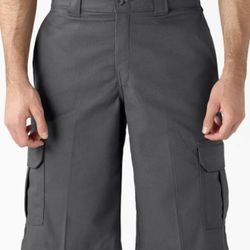 Stone Wash Gray Dickies Cargo Shorts (19 width and 38 length) 