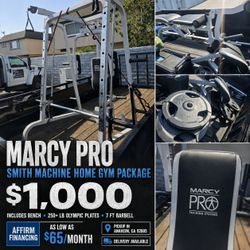 Marcy Pro Smith Machine Home Gym Package