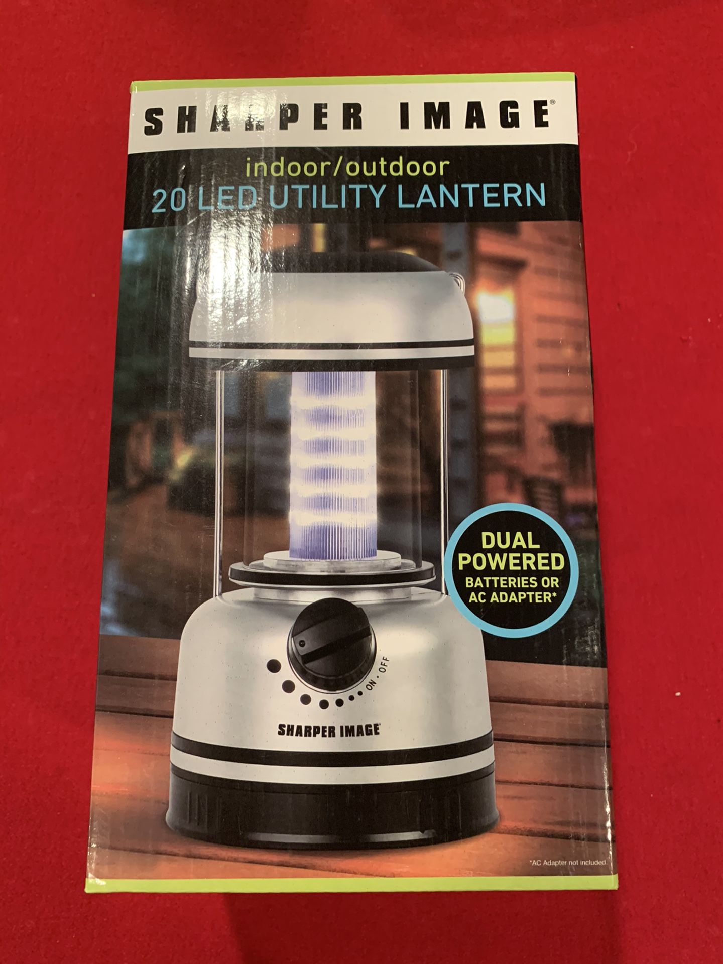 Sharper image Led lantern, batter and AC operational