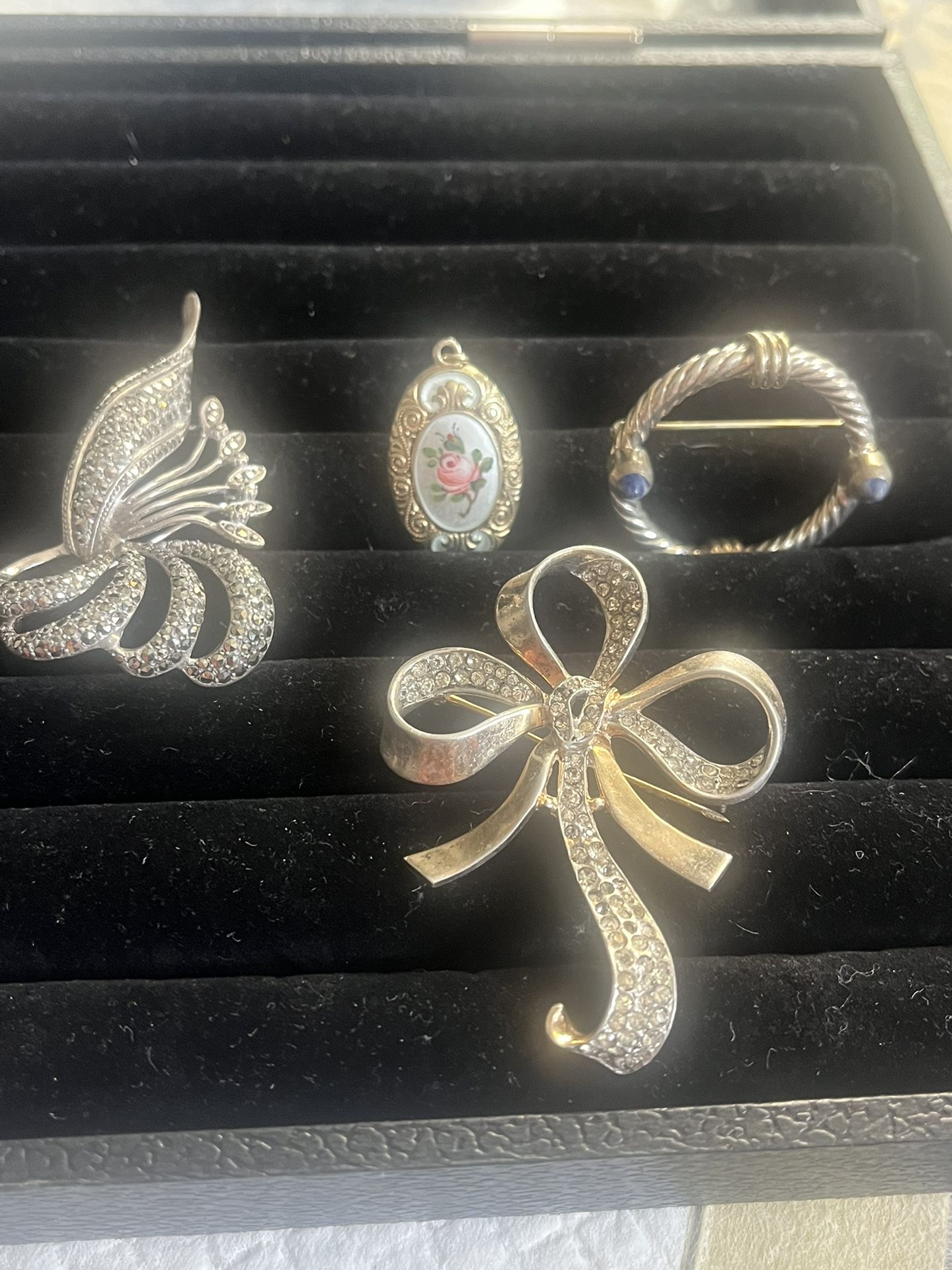 I have these vintage brooches. All 925 sterling silver.