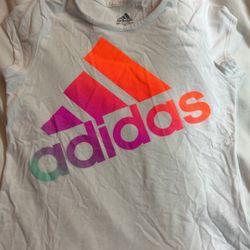Toddler Girl Short Sleeve Adidas Shirt 