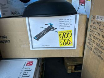 SaleSumo Manual Tile Cutter 48 In. Porcelain Ceramic Tile Cutter with Tungsten Carbide Grit Blade and Replacement Blade