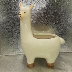 Llama Pot/planter 8 Inches Tall. Glazed Ceramic. Great For Succulents 