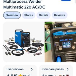 Miller Multi Matic 220 Ac/dc Welder 