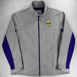 Minnesota Vikings Men's Winter Jacket Purple, Zip-Up, Size XXL