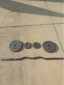 Ez bar with weights