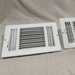 2 Steel Ceiling/Wall  Registers 10” x 6”