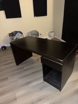 Black desk w/ Storage