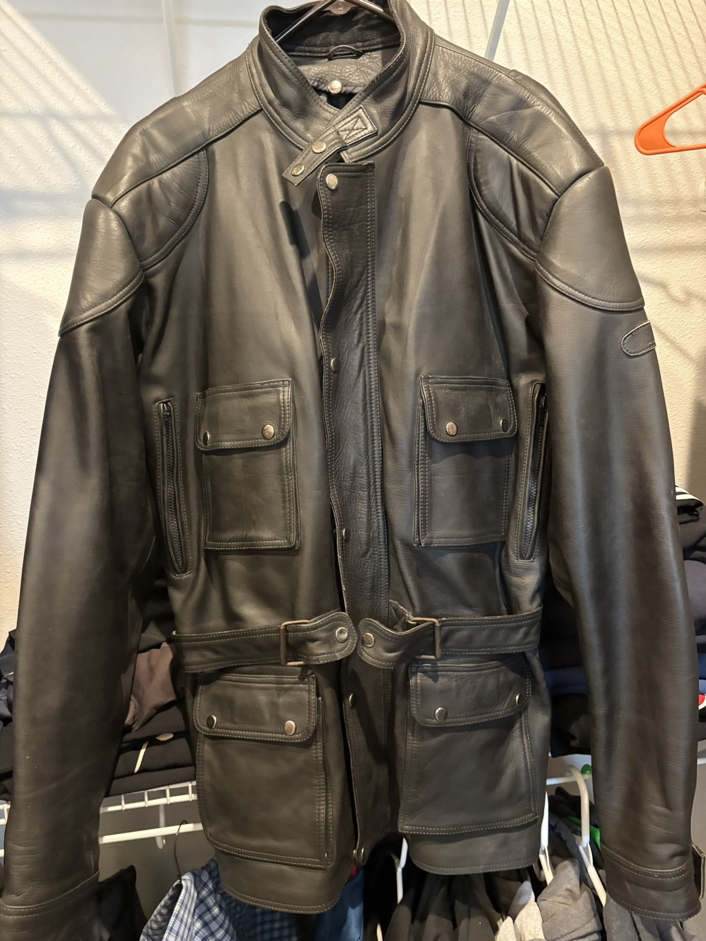 Leather Jacket- XXL