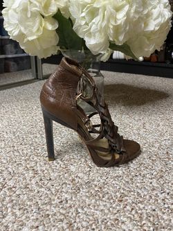 LAMB Leather High Heels Sandals In 6