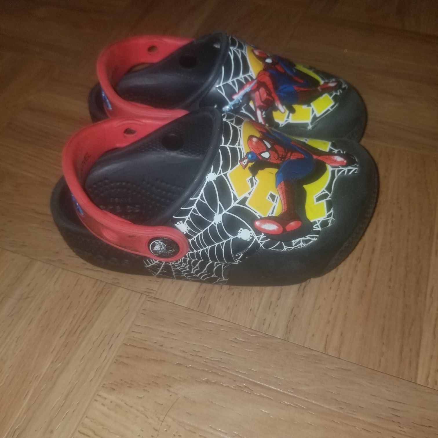 Toddler spiderman crocs