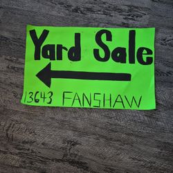 Big Yard Sale 