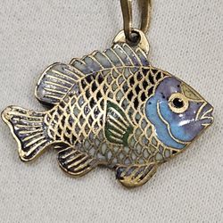 VINTAGE ASIAN CLOISONNE PENDANT 