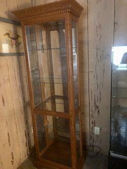 Glass display case