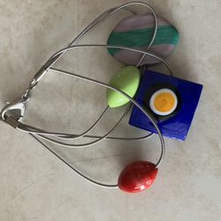 Fun Colorful Italian Venetian Glass Bracelet